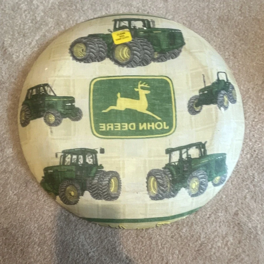 John Deere Tractor Logo Decorative Plate Dish Green & Yellow, Agriculture Theme